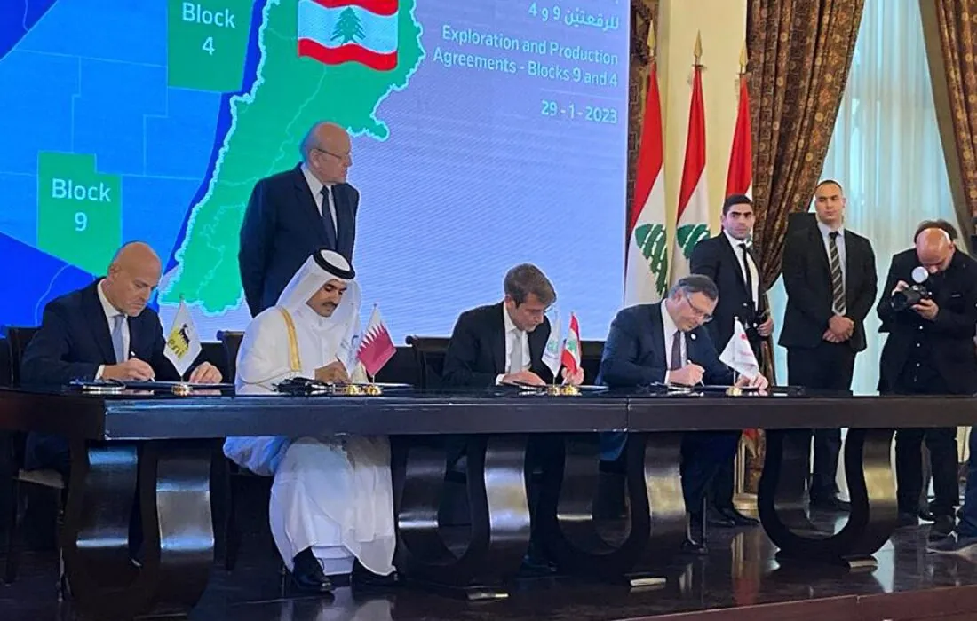 قطر للطاقة تستحوذ على ٣٠٪ من أعمال التنقيب عن الغاز قبالة السواحل اللبنانية