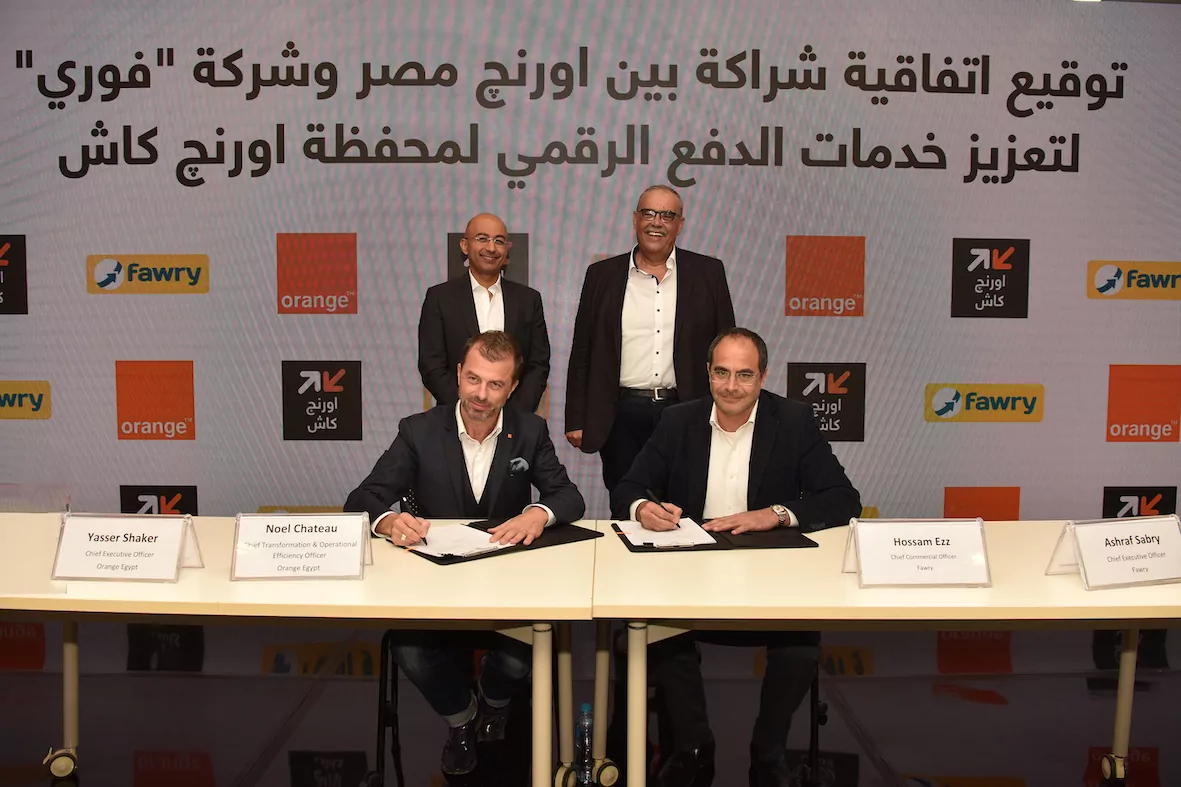 أورانچ مصر توقع اتفاقية مع فوري لدعم خدمات الدفع الرقمي