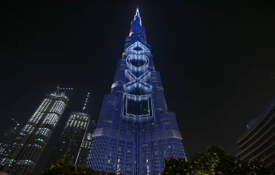 Sony Lights Up Burj Khalifa To Mark PS5 Launch