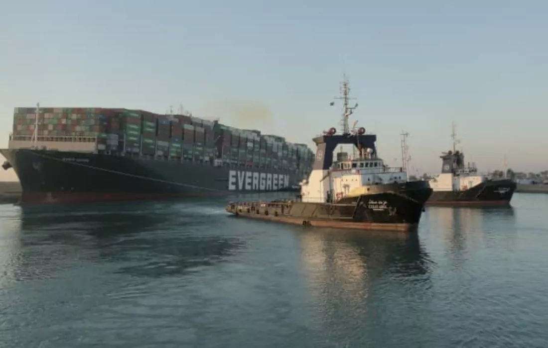 The Ever Given Is Dislodged From the Suez Canal and Sailing