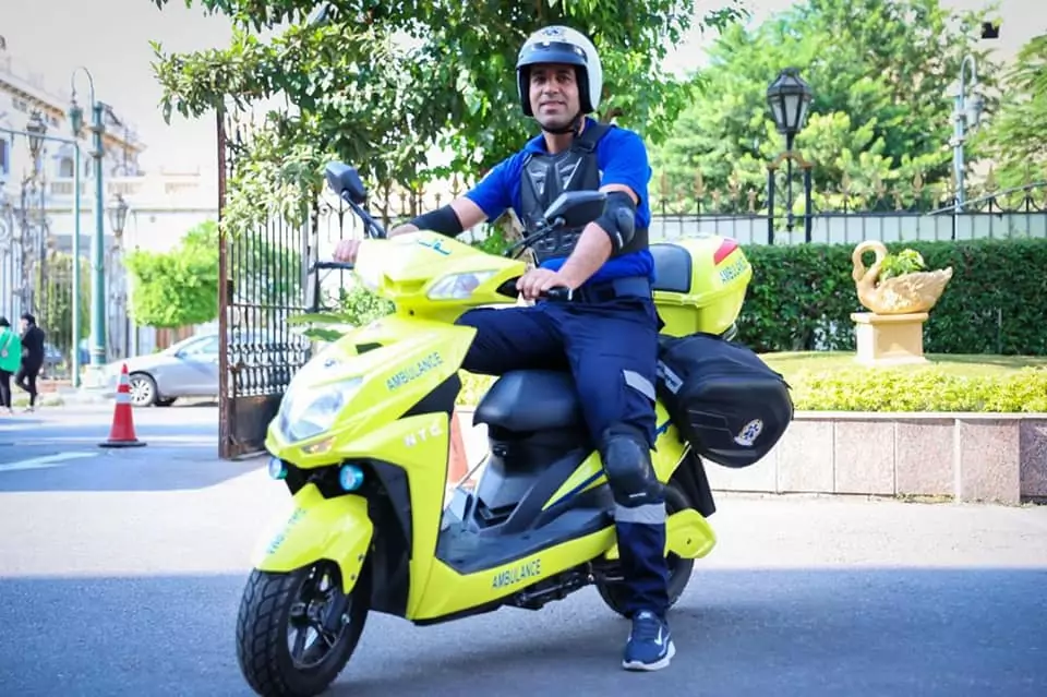 Electric ambulance scooter to join the fleet of the Egyptian Ambulance Authority