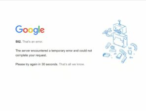 Google went down everywhere for 30 minutes