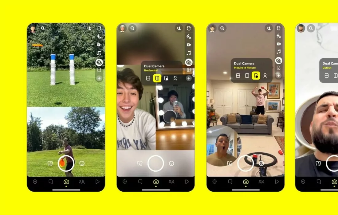 Snapchat releases dual camera mode