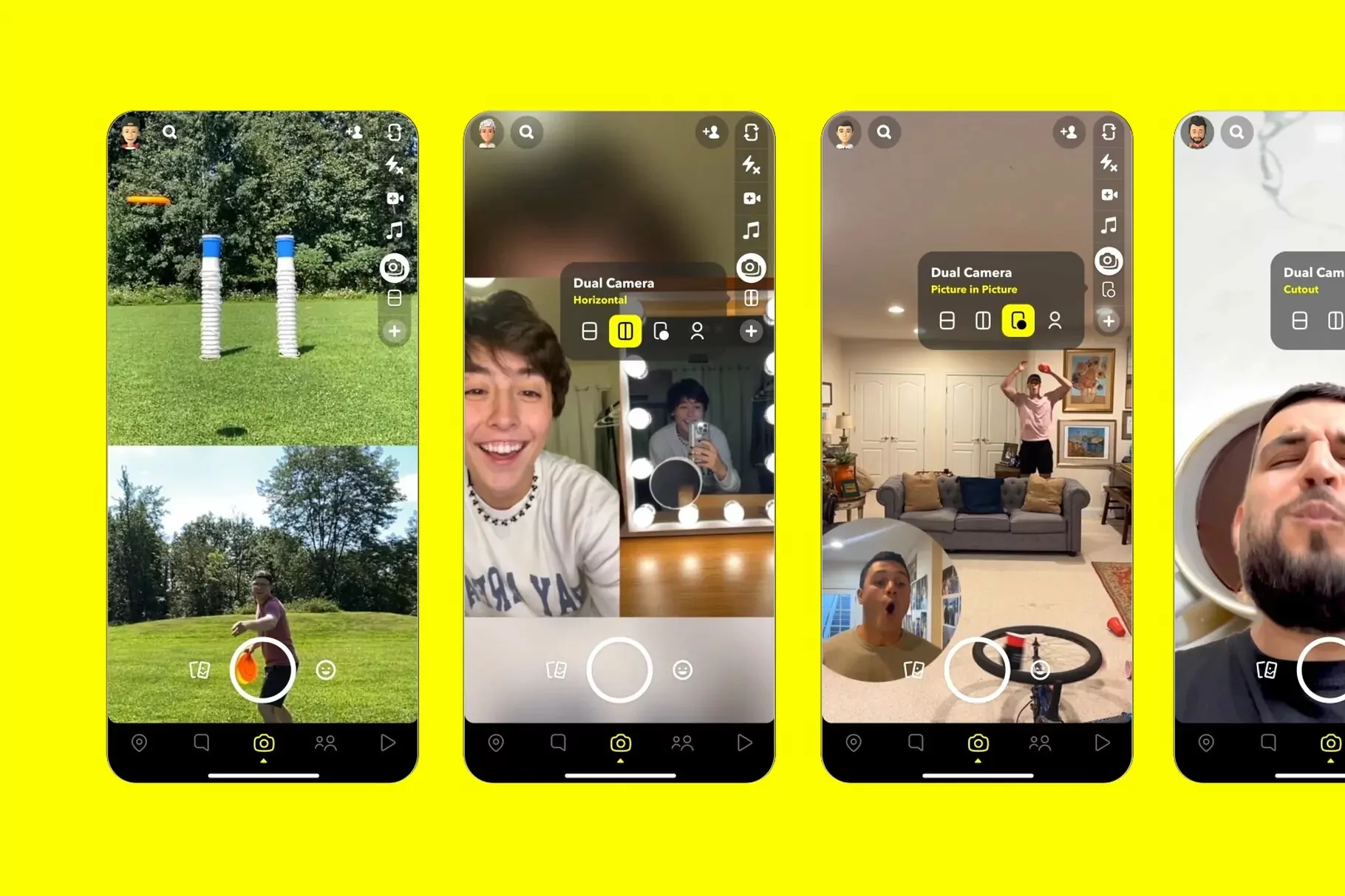 Snapchat releases dual camera mode