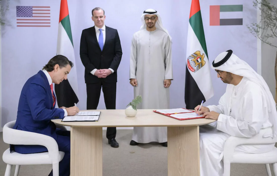 USA and UAE sign a $100 billion agreement under a “Partnership for Accelerating Clean Energy”