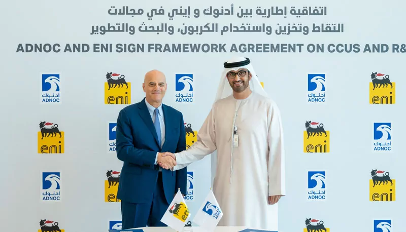 Eni and ADNOC sign strategic agreement to accelerate emissions reduction
