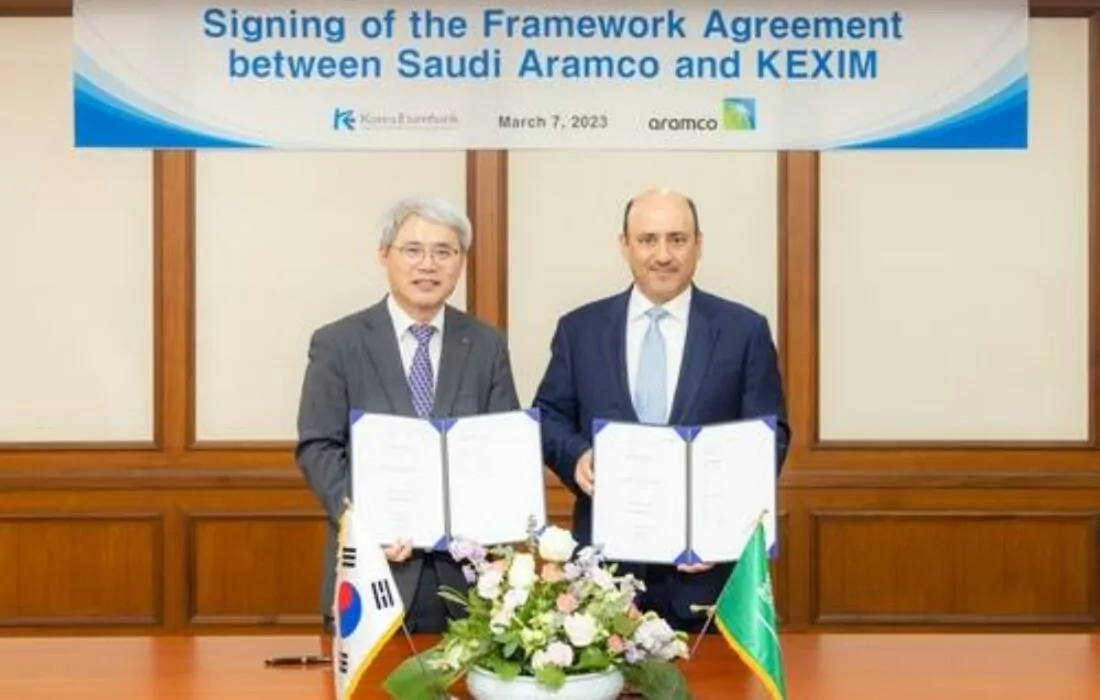 The Export-Import Bank of Korea signed a framework deal worth $6 billion with Saudi’s Aramco