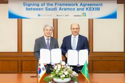 The Export-Import Bank of Korea signed a framework deal worth $6 billion with Saudi’s Aramco