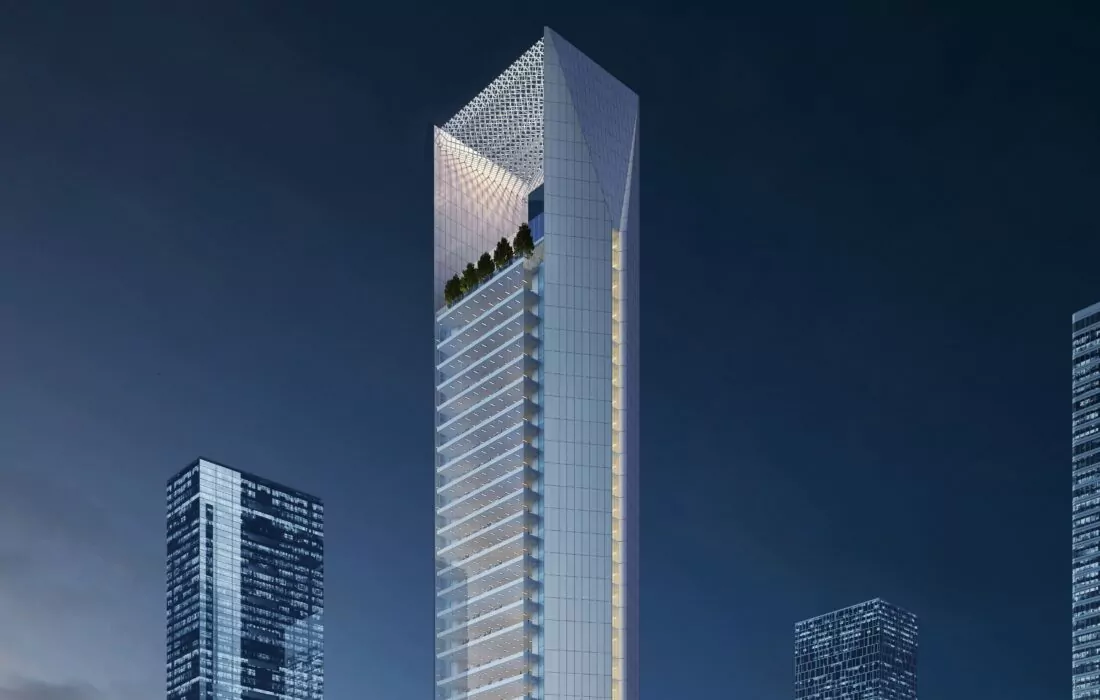 The renowned Infinity Tower hit 55% of its full-height progress