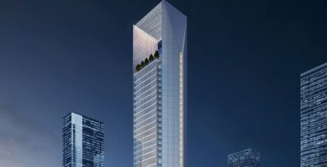 The renowned Infinity Tower hit 55% of its full-height progress