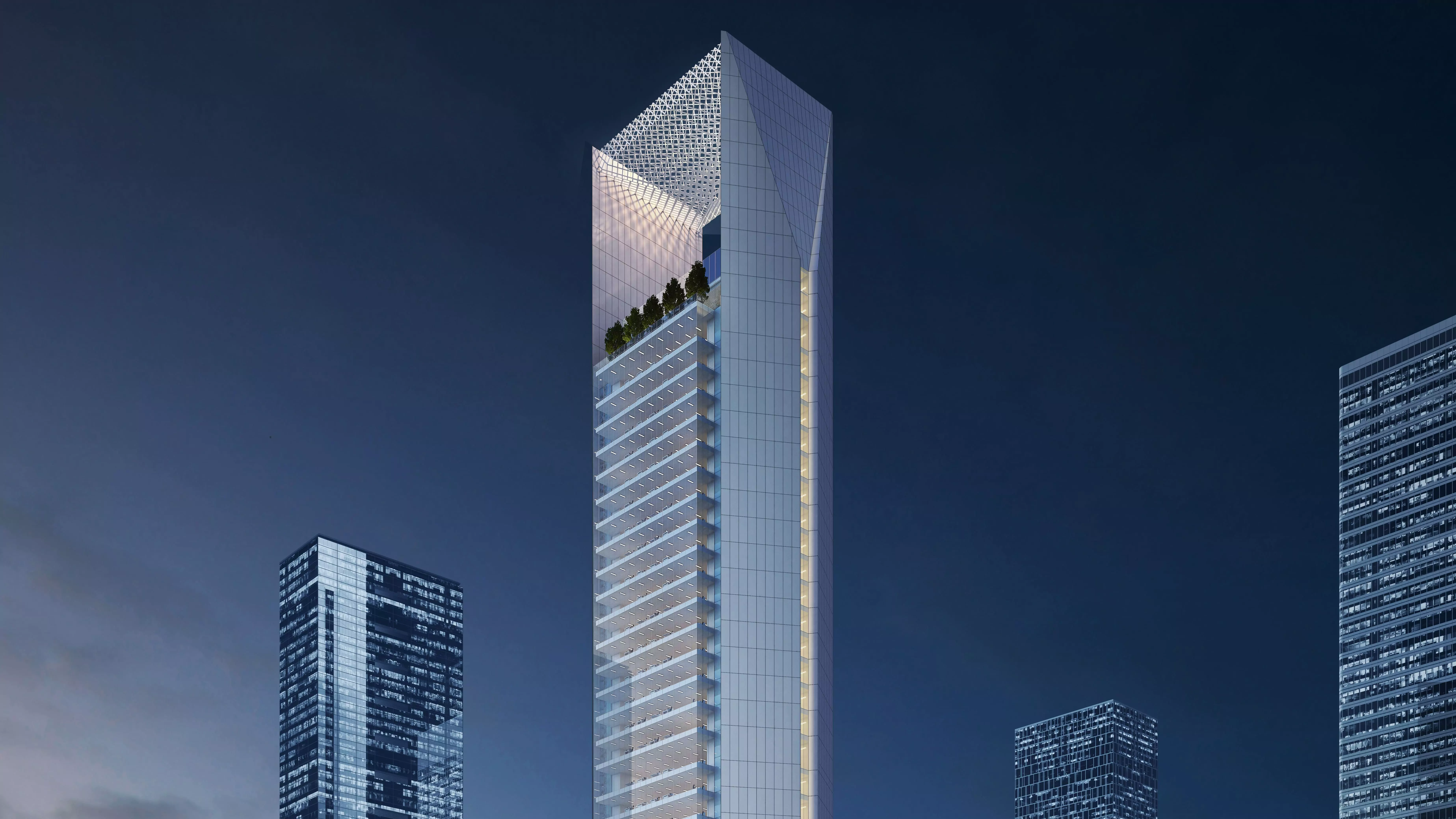 The renowned Infinity Tower hit 55% of its full-height progress